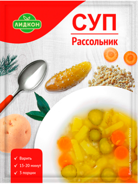 Суп Рассольник 70г*20 Лидапищеконцентраты Суп Рассольник 70г*20 Лидапищеконцентраты